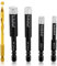 flintronic 5PCS Foret Diamant Mèche Carrelage, 4 Forets Carrelage Brasés(6/8/10/12mm) et 1 Foret en Carbure de 6 mm, Scies Cloches Tige Hexagonale pour Céramique, Granit, Verre, Porcelaine, Carrelage