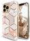 JAHOLAN iPhone 14 Pro Hülle Handyhülle iPhone 14 pro TPU Silikon Schutzhülle Handytasche Handy Hülle für iPhone 14 Pro 6.1 - Marmor Rose Gold