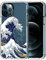 MOSNOVO für iPhone 12 Pro Max Hülle – Durchsichtige, schlanke, stoßfeste TPU+PC-Handyhülle, [6,6 Fuß Fallschutz/Anti-Abziehen] - Große Welle
