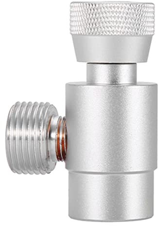 Pwshymi CO2-Fülltank-Zylinder-Nachfülladapter-Anschlusskit für (#Silver) Home