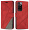 SONWO Etui Coque pour Xiaomi Redmi 10 (2021/2022), Protection Housse en Cuir PU Portefeuille Livre pour Xiaomi Redmi 10 (2021/2022), Emplacements Cartes, Fonction Support, Rouge