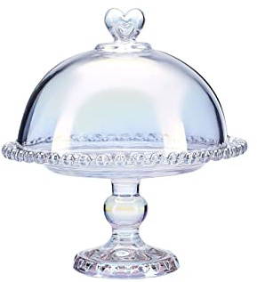 Karaca Rory Steh Kuchenständer, 19 cm - Eleganter Glas Tortenständer für stilvolle Präsentationen und unvergessliche Genussmomente
