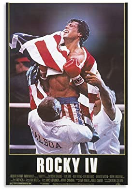 NANXIANG Rocky IV Filmposter Retro Filmposter Poster Coole Kunstwerke Malerei Wandkunst Leinwand Drucke Hangi