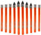 Set di punte diamantate a secco BGTEC - 5 pezzi di punte per piastrelle da 6 mm e 5 pezzi di punte in carburo da 6 mm per granito marmo porcellana ceramica