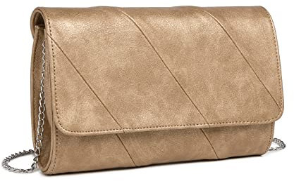 Miss Lulu Pochette pour Femme, Sac à Bandoulière Embrayage, Sac de Soirée, Sac de Grande Capacité, Adapté pour Fête, Mariage, Banquet