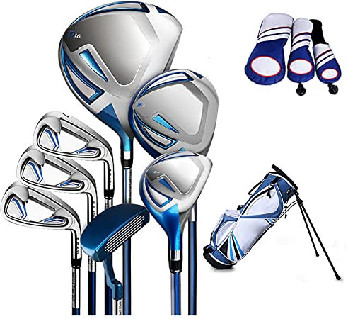 Komplettes Junior-Golfschläger-Set, Kinder-Golf-Set, Kinder-Anfänger-Übungsstock mit Tasche, für Jungen und Mädchen mit Einer Körpergröße von 120–165 cm