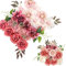 OrgMemory Künstliche Blume, Verschiedene Kunstblumen, Hochzeitsdeko Blumen Fuer Tisch, Tortendeko Hochzeit, Deko Blumen Fuer Hochzeitstorten (Dusty Rot Rosa)