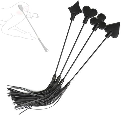 Accessori per fruste di piume Set di 4 pezzi, nero