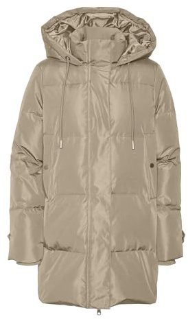 VERO MODA VMLEONIELEA Veste en duvet pour femme, Doeskin., S