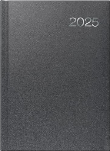 BRUNNEN Buchkalender Mod. 763 2025 | A4, Kunststoff, vulkanschwarz