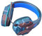Fiauli Wireless Headphones,HIFI Stereo Gaming Headphones with Microphone,LED Light,Bluetooth 5.1 Adjustable Wireless Gaming Headset,Bass Surround Bluetooth Headphones Over Ear for PC Phone (Blue)