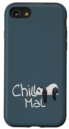 Hülle für iPhone SE (2020) / 7 / 8 Chill Mal Panda | Lässiges Pandabär Nickerchen Schlaf