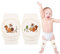 Knieschoner für Kinder und Babys - Krabbelhilfe und Krabbelschoner mit Anti-Rutsch-Funktion - Geeignet für 0-8 Jahre (Eichhörnchen)