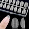 Kawyehu Extra Kurze Ovale Nagel Tips für Nägel 300 Stück Kurze Full Cover Nageltips, No-File Nagel Tips Kurze Ovale Form Nagelspitzen PMMA Pre-Buff Künstliche Gefälschte Nägel mit Box, 13 Größen