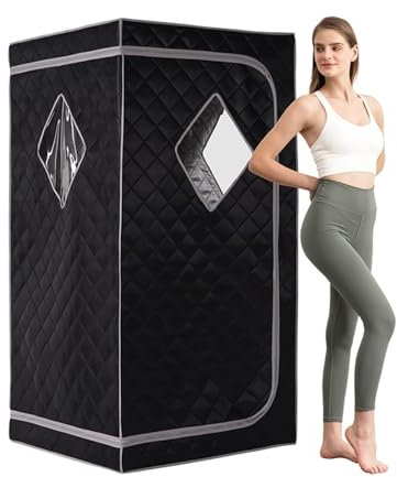 Fast Heating Home Sauna, Portable Infrared Sauna, Personal Sauna For Home With Portable Chair, Spa Tent For Detox Therapy Eliminate Fatigue Beauty Care Easy To Fold Up, For Relaxation/Detox(Color:B)