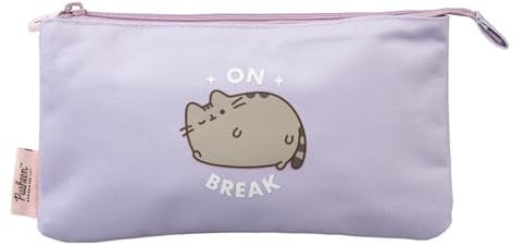 Grupo Erik Mäppchen Pusheen Cat 3fach - Stift Etui Schule - Federmäppchen Mädchen Schlampermäppchen Jungen - Offizieller Pusheen Merch Kawaii Accessories