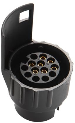 Feuunly Adattatore 7 a 13 Poli Rimorchio, 12V Convertitore Adattatore Spina Rimorchio, Presa Rimorchio 7 Poli a Spina Rimorchio 13 Poli, per Trattore Rimorchio RV Barca Caravan Camion