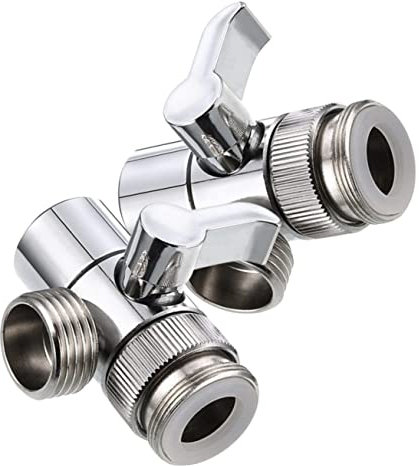 HOMSFOU 2 Pièces Inverseur de Robinet - Adaptateur pour Machine à Laver, Robinetterie de Cuisine, Raccord de Tuyau d'Évier, Fixation du Robinet