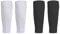 2 Pairs Sock Sleeve Football Sock Sleeves, Soccer Shin Guards Sleeves, White Black Cut Football Socks Sleeves, Elastic Shin Pad Sleeves, Team Leg Sock Sleeves for Football Training Beginner
