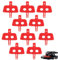 10PCS Bike Disc Brake Spacer Road Bike Hydraulic Calipers Pads Bike Brake Spacers Bike Brake Pad Hydraulic Disc Brake Pad for Shimano Mountain Road Bike Oil Pressure Disc Protector Accessories