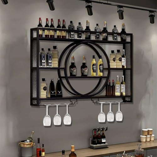 OGLFGLNY Estante de Vino de Vaso liviano y Elegante con liquidación de liques.