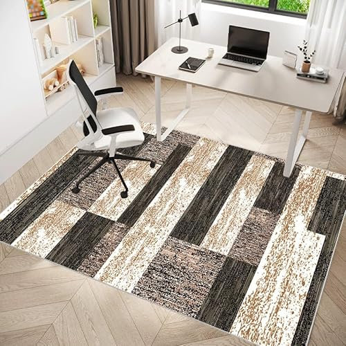 EUEIQCBZ Große 120 x 160 cm Bodenschutzmatte für Büro- und Heimspieleschreibtisch und Computerstuhl Matte Holz und Fliesenschutz Hochleistungs -Teppichschutzmatte