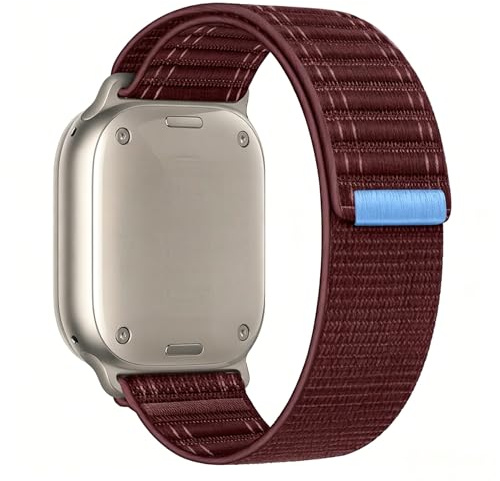 Kompatibel mit Apple Watch Armband 46/45/44/42/41/40/49mm, Geflochtenes Uhrenarmband Klettband für iWatch Serie 10 9 8 7 6 5 4/SE 2/Ultra 2, Stoff Sports Band für Iphone Watch