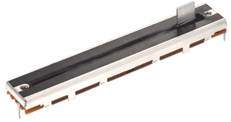 QUARKZMAN 1 Stück Schiebepotentiometer 10K Ohm Slide Potentiometer Doppelter Linear 60mm 8 Pins Elektronisches Potentiometer mit Metallgriff