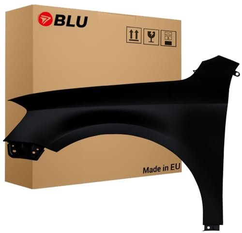 BLU Premium Kotflügel Passend für VW Volkswagen Passat B7 LC9X Links Schwarz | 2010-2014 | Vorderseite Vorne | Verzinkt & Lackiert | Einbaufertig