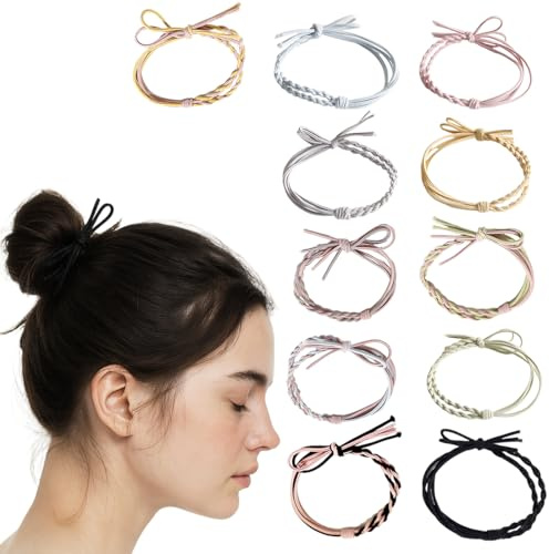 11 Stück Haargummi, Haargummis Damen, Elastisch Zopfgummi, Stylisch Pferdeschwanz Inhaber für Damen und Mädchen(11 mix color)