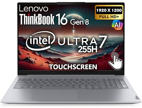 Lenovo ThinkBook 16 G7 Ordinateur portable professionnel, 16 FHD+, AMD Ryzen 5 7533HS, 32 Go DDR5, 512 Go NVMe, WiFi 6 + BT, RJ-45, HDMI, lecteur d'empreintes digitales, webcam HD, Win 11 Pro