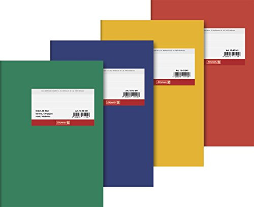 Brunnen 1043941 Diarien (A5, liniert, 60 Blatt, geheftet, 4 Farben)