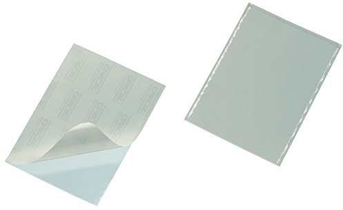 Durable Selbstklebetasche Pocketfix, für Dokumente A5, 25 Stück, transparent, 829419
