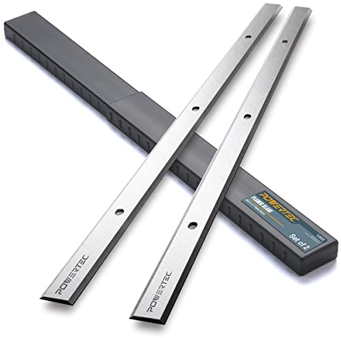 POWERTEC 12-1/2 Inch Planer Blades for Porter Cable PC305TP Planer, Replacement for PC22562 Planer Knives, Set of 2 (128036)
