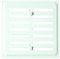 Brinox B70380D - Rejilla con persiana (17 x 17 cm) color lacado blanco