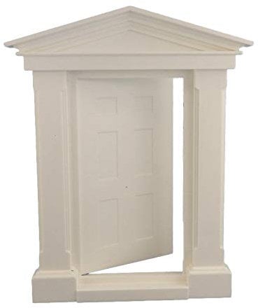 Melody Jane Dolls House White Plastic Georgian Front External Door1:12 Scale DIY Builders
