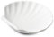 WM Bartleet & Sons 1750 T481 Plat de service traditionnel en porcelaine Motif coquillage Blanc 7,5 cm