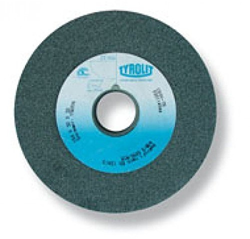 TYROLIT - Disco de amolar recto de 175*25 mm, grano 80, carburo de silicio C, para herramientas de metales duros y fundición gris