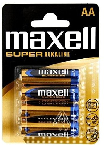 Maxell Alkaline-Batterien Super, Mignon AA LR6, 1,5 V, 12 Stück