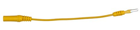 KS Tools 150.0968 4,0 mm Eingangsbuchse auf 3,0 mm Prüfadapterstecker flach (gelb)