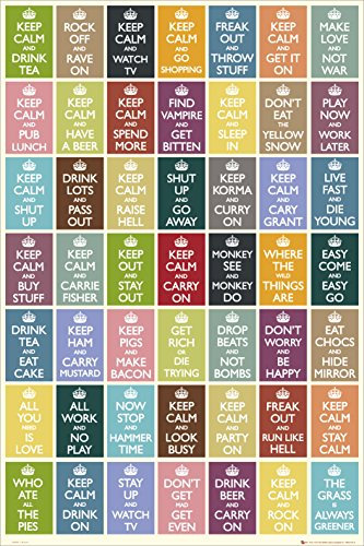 Keep Calm – Compilation – 61 x 91.5 cm zeigt/Poster