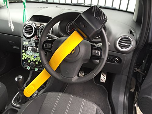 XtremeAuto© THATCHAM Category 3, Super Heavy Duty, Car Steering Lock Anti-Theft Security Device (66CM Length) for: Nissan X-Trail, NAVARA, ALMERA, Leaf, MICRA, PIXO, Primera, Qashqai, Sunny