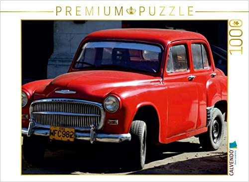 CALVENDO Puzzle EIN britischer Oldtimer der Marke Hillman auf Kuba | 1000 Teile Lege-Größe 64 x 48 cm Foto-Puzzle für glückliche Stunden