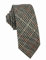 Woll-Kaschmir-Krawatte für Herren, kariert, lässig, formell, schmal, Tweed-Muster, warmer Stil - Braun - Einheitsgröße
