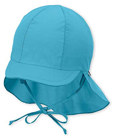 Sterntaler Mädchen Schirmmütze m. Nackenschutz Mütze, Türkis (Türkis 435), 53