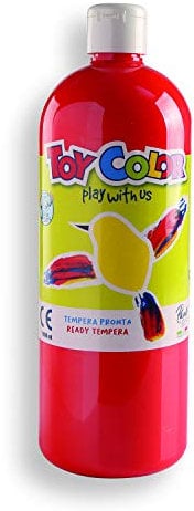 Toy Color Tempera Paint | Red | 1000 ml | Washable Paints for Kids | Poster Paint
