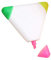 Dreifarbiger 3-in-1-Textmarker, dreieckig, Neon-Farbrevisionshilfe, für Schule und Hausaufgaben.