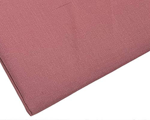 Tessuto in tinta unita, rosa antico, larghezza 112 cm, oltre 40 colori (rosa polveroso, 1 metro)