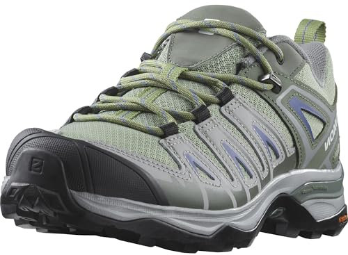 Salomon X Ultra Pioneer Aero Damen Wanderschuhe, Sicherer Fußhalt, Stabil und gedämpft, Hervorragender Grip, Oil Green, 40 2/3