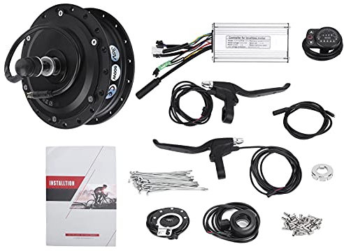 Vbestlife 36V 500W Front Elektrofahrrad Umbausatz, Elektrofahrrad Nabenmotor Set DIY mit KT‑900S Display Meter für 12G Rad(20in&12G)